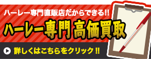 ハーレー専門、直販店だからできる！ハーレー専門高価買取